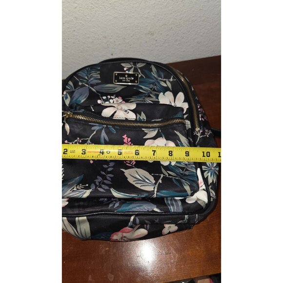 Kate Spade New York Floral Print Mini Backpack Adjustable Straps & Multiple Comp - Picture 9 of 10